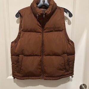 Brown Puffer Vest